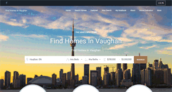 Desktop Screenshot of findhomesinvaughan.com
